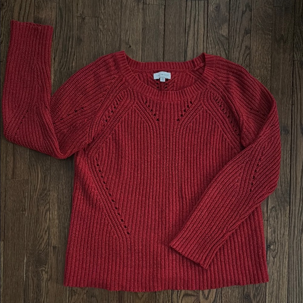 Lucky Brand red sweater